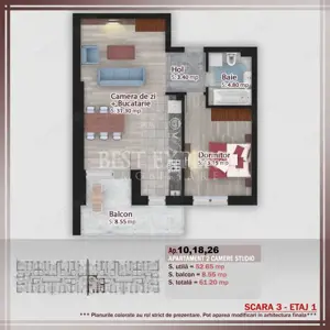 2 Camere Ideal Investitie -5 min STB/Zona linistita - imagine 4