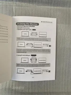 Monitor portabil touchscreen 15.6inch nou - imagine 3