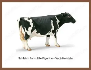 Figurina Schleich, vaca Holstein neagra - imagine 5