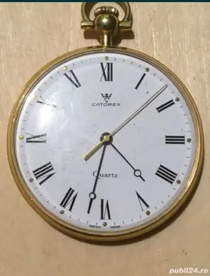 Ceas quartz de buzunar Catorex, aurit
