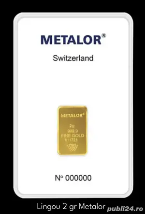 Lingou de aur 24k de 2gr