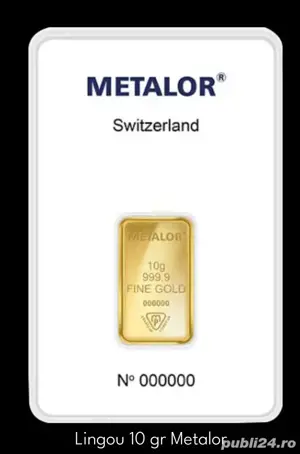 Lingou de aur 24k de 10gr