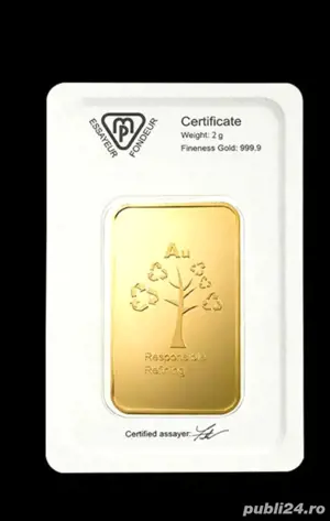 Lingou de aur 24k de 2gr - imagine 2