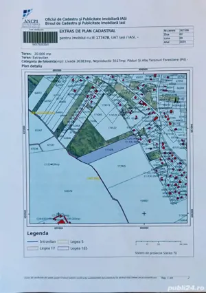 2ha, teren extravilan Municipiul Iași, cartier Moara de Vânt, intabulat UAT Iași, rezidențial