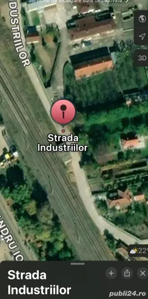 Teren de vânzare în orașul Pătârlagele