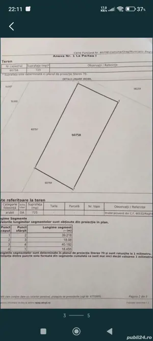 725mp Intravilan Kemeny Janos Dedradului - imagine 2