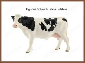 Figurina Schleich, vaca Holstein alba