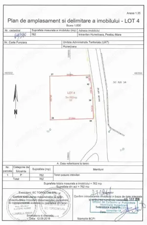 Teren intravilan excelent, Hunedoara - Pestișul Mare Lot 4 - imagine 3