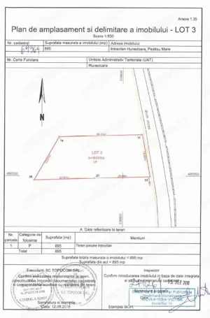 Teren intravilan excelent, Hunedoara - Pestișul Mare Lot 3 - imagine 4