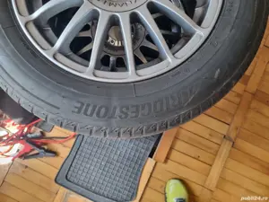 4 cauciucuri de vara 185 65 15 cu jante de aliaj 5x114.3 de renault kia hyundai  - imagine 2