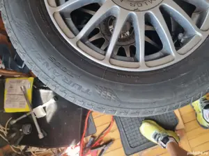 4 cauciucuri de vara 185 65 15 cu jante de aliaj 5x114.3 de renault kia hyundai  - imagine 4