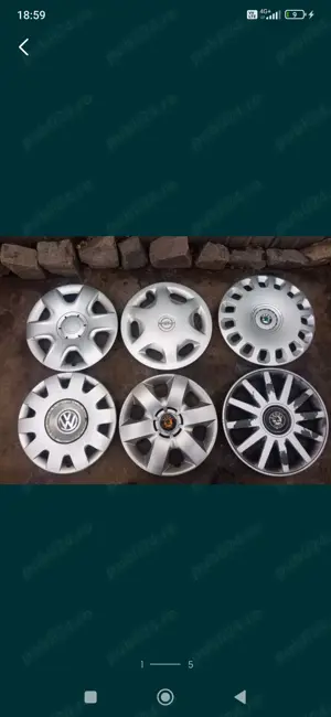 Capace originale la bucată.