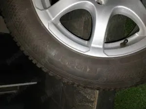 Jante aluminiu cu anvelope iarna pe 16 - imagine 3