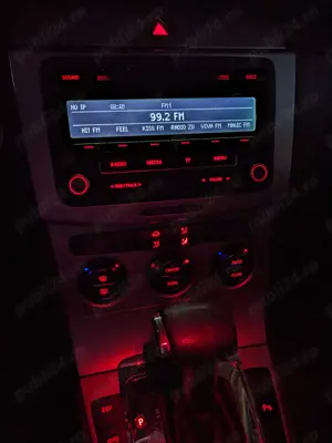 MP3 auto Volkswagen RCD310 Seat Passat Golf5 Golf6 Polo Tiguan Touran Leon RCD Afisaj Negru - imagine 2