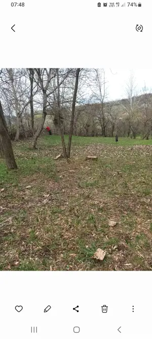 vînd teren     gradină comuna Izvoarele