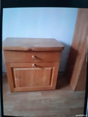 Vînd ce se vede in poze;Dulap 350,Masa tv 250,Pat 2  roni,Noptieră 150,Frigider 400 - imagine 4