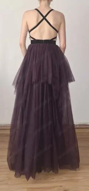 Rochie mov, lunga, 36, ocazie - imagine 3