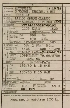 Renault Megane - intreg - pentru RABLA   dezmembrat   reparat - imagine 4