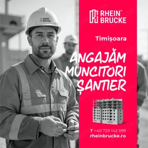 Angajăm muncitori necalificați în construcții