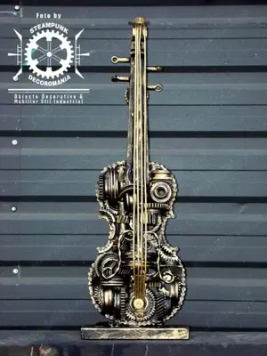 VIOARA! Sculptura fier reciclat.Cadou unciat corporatist