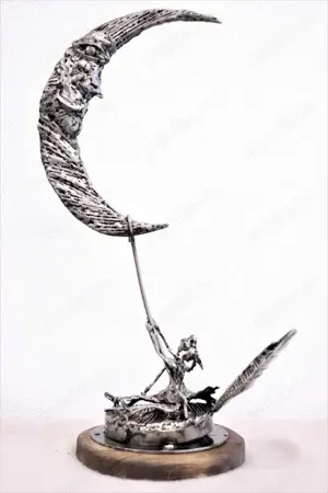 Sculptura Luna-indragostiti- Semnata Razvan Ghita-cadou deosebit