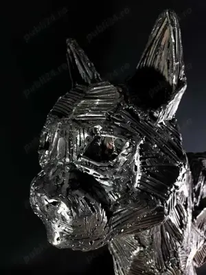 Sculptura otel pisica- Razvan Ghita- orice sculptura solicitata