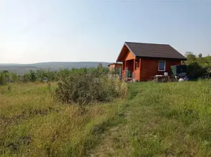 Tomesti - Cabana din lemn si Teren 1008mp intravilan