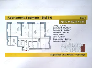 Berceni Ap 3 camere disponibil si in rate la dezvoltator - imagine 7