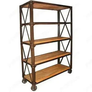 Raft lemn si fier, stil industrial-totul pe comanda-solicita oferta - imagine 2