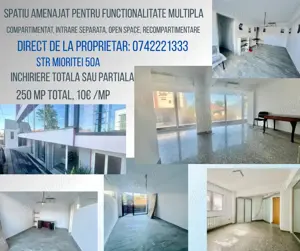 Spatiu comercial & birouri 10  mp 250mp. Suprafete &intrari la alegere. Mioritei 50. Vedere stradala - imagine 2