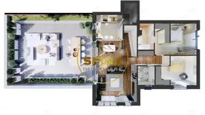 Penthouse de vanzare 242 mp totali Hils  - imagine 7