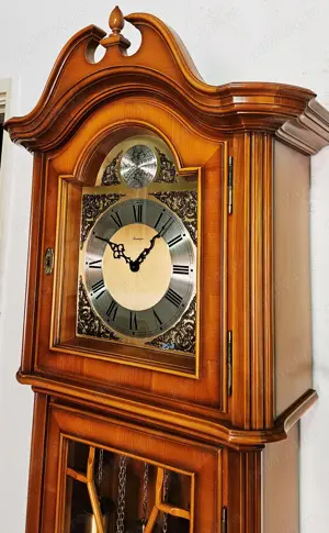 Ceas de podea cu pendula si 3 greutati Kieninger - imagine 2