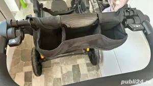 Cărucior 3 în 1 Chicco Trio Activ3   visiniu, stare perfectă