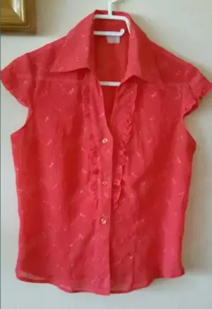 Bluza din voal brodat