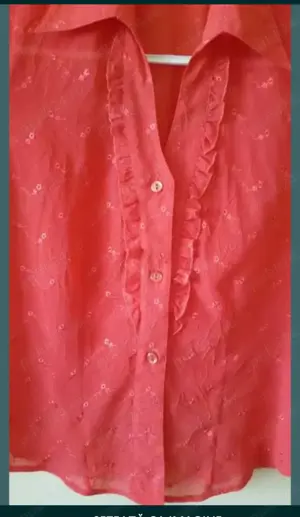 Bluza din voal brodat - imagine 3