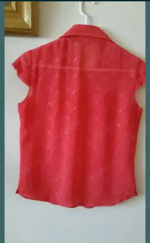 Bluza din voal brodat - imagine 4