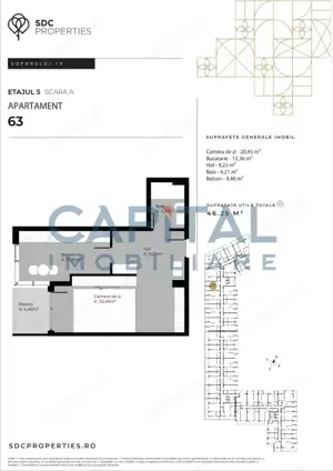 Apartament cu o camera in cartierul Sopor - imagine 2