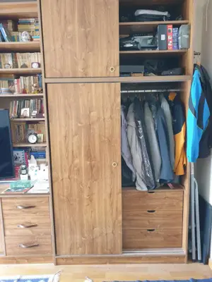 Vand biblioteca modulara, spatioasa cu dulap haine - imagine 3