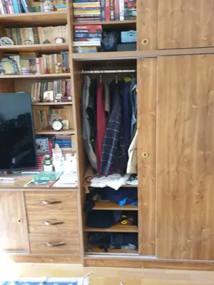 Vand biblioteca modulara, spatioasa cu dulap haine - imagine 2