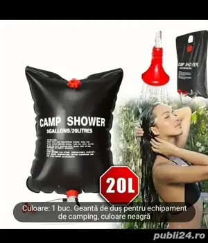duș portabil pentru camping 