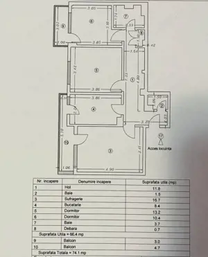 Ultracentral - 3 camere, 74 mp., RENOVAT 2025, LOC DE PARCARE! - imagine 15