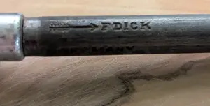 Cutite vechi de bucatarie Zwilling, Solingen, masat F. Dick - imagine 5