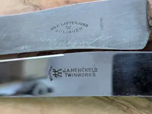 Cutite vechi de bucatarie Zwilling, Solingen, masat F. Dick - imagine 3