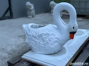 lebede beton rațe , aranjamente curte 