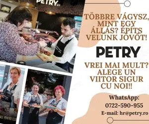 Petry angajează VÂNZĂTOR cu experiență   CLUJ NAPOCA