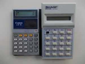 Calculator portabil CANON LS-6,Hanimex esr 80,SHARP EL-208,stiintific SC 05 de buzunar - imagine 3