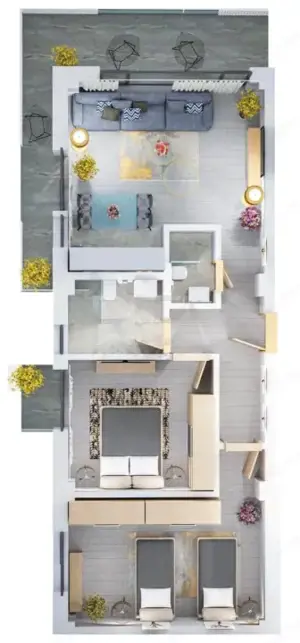 UP Boutique - Pipera Voluntari - APARTAMENT 3 CAMERE finisaje LUX