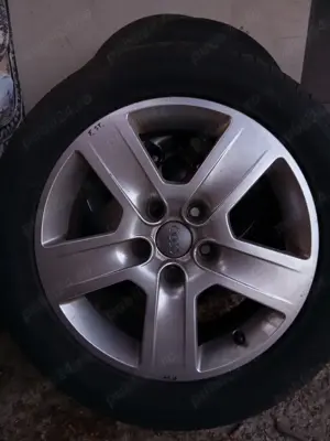 De vânzare 4 jante din aliaj pe 16" (inci) , cu cauciucuri pe ele 225/50/ZR 16 cadou la jante ,  - imagine 3