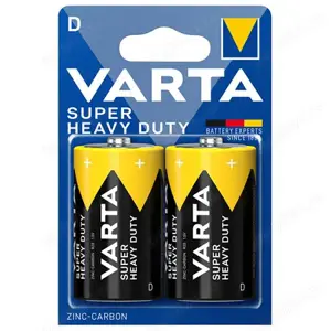 Set baterii R20 VARTA -SUPERLIFE Super Heavy Duty, 1.5V-marime D- Cod BAT0249-zinc carbon
