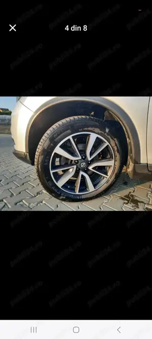 Jante aliaj originale Nissan și cauciucuri  - imagine 2